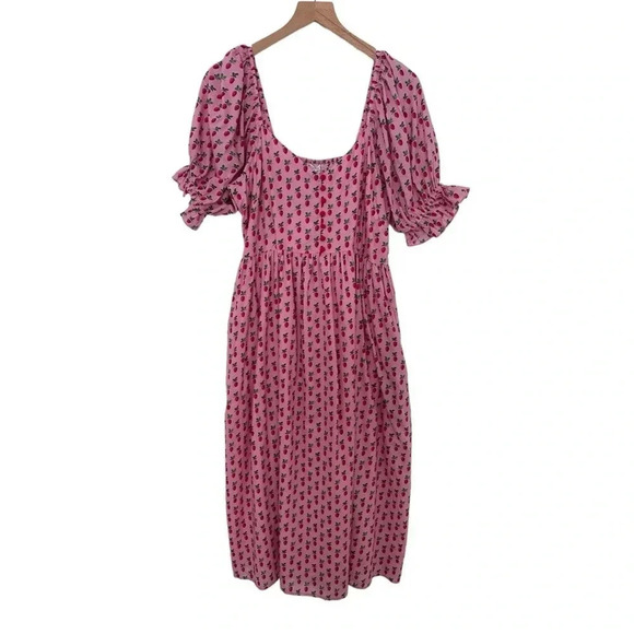 Pink City Prints Maree Mini Strawberry Dress-NWT - Picture 1 of 13